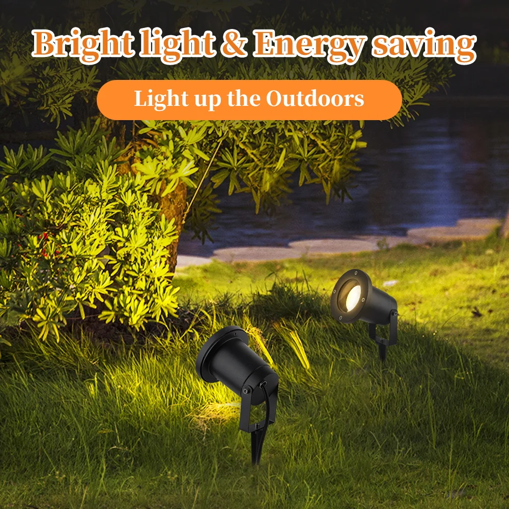 LED Garden Light Waterproof IP65 Outdoor LED Lawn Lamp Replace GU10 Bulb Pathway Lamp Landscape Patio Garden Spotlight
