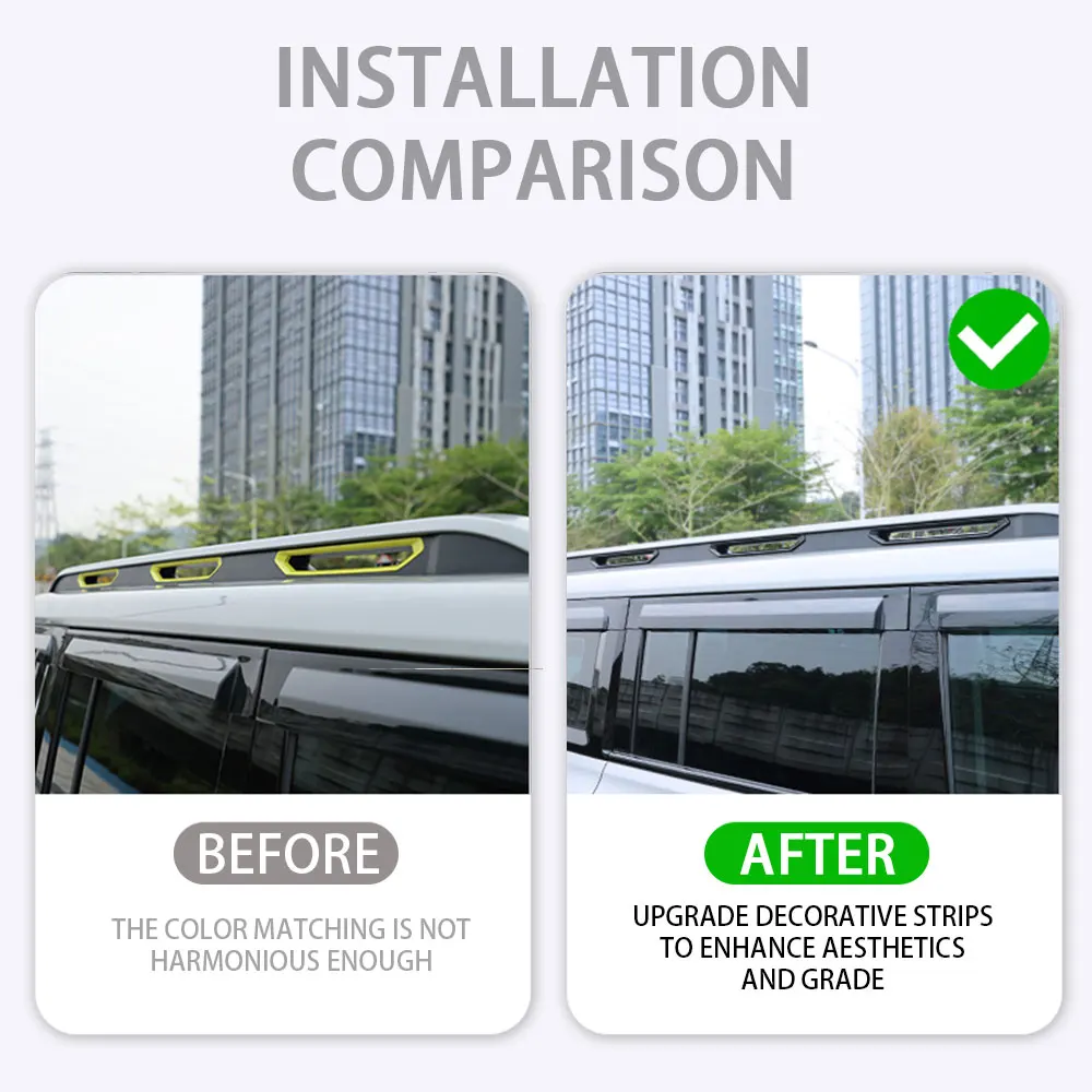 Chery Jetour Traveller T2 용 수하물 랙 패치, 자동차 액세서리, 외부 자동차 스티커, 장식 데칼, 자동차 부품