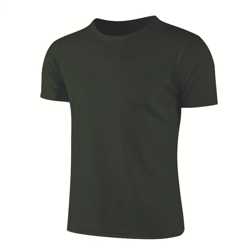Unisex Quick Dry Short Sleeve Athletic T-Shirt - Breathable Fitness & Running Sportswear