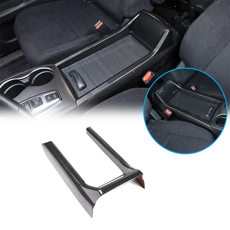 

For Honda Pilot 2015-22 Car Centre Console Armrest Box Side Trim Strip Decorative Sticker ABS Carbon Fiber Interior Accessories