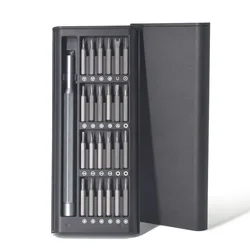 Precision Magnetic Screwdriver Set with 25 Interchangeable Heads (Aluminum Handle)