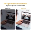 Portable Mini Selfie Fill Light Rechargeable 3 Modes Adjustable Brightness Clip On For Phone Laptop Tablet Meeting Make Up 3