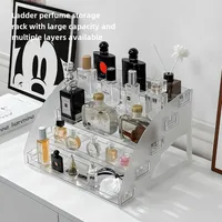 Acrylic Cosmetic Storage Rack Perfume Display Stand Transparent Desktop Organizer For Makeup Eyeshadow Nail Polish 1