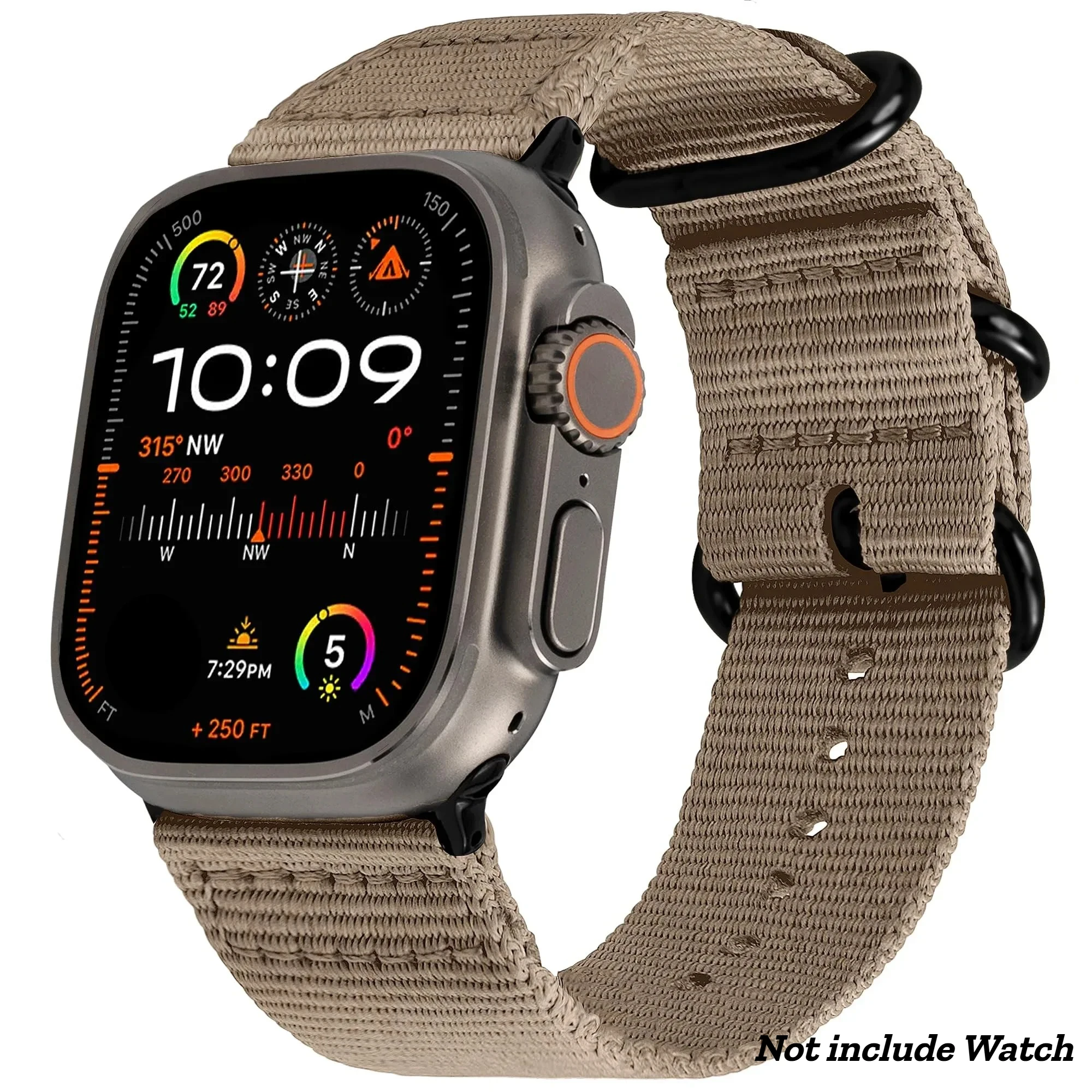 Premium Nylon Braided Strap for Apple Watch - Elegant Woven Bracelet Design