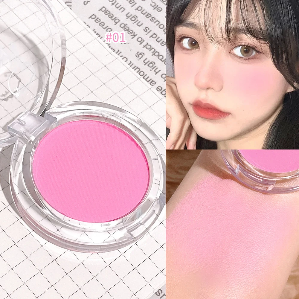 Girl Blush Single Color Matte Makeup Blushes Palette Cheek Contour Blush Rouge Cheek Tint