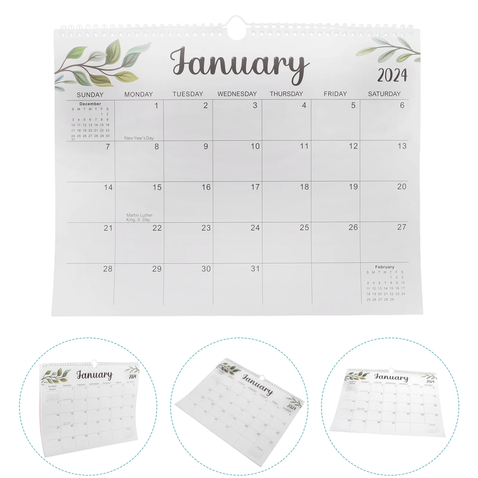 

English Daily Hanging Wall Calendar Office Monthly Calendar Household Wall Calendar