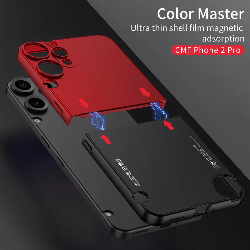 Sleek Ultra-Thin Detachable Hard Case with Lens Protection