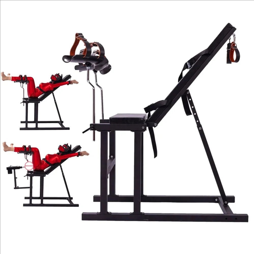 Upgraded Sex Machine Chair BDSM Bondage Device Slave Roleplay Sex Bingding Restraint Frame Adjustable Angle Toys For Couples