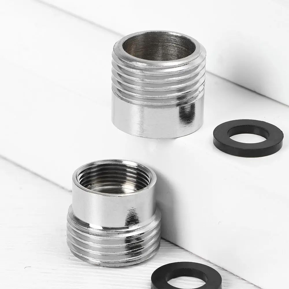 Tap Aerator Connector Metal Outside Inside Thread Water Saving Adaptor for Kitchen Faucet 16/18/20/22/24/26/28/32 to G1 2