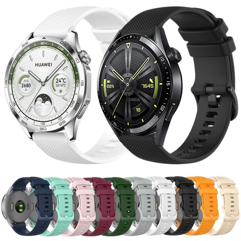 Cinturino In Silicone 20Mm 22Mm Per Huawei Watch Gt 4 3 Pro Gt 2 46Mm Cinturino Sportivo Per Honor Magicwatch 2 Gs Pro Es Accessorie Wristband
