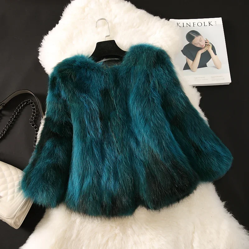 Winter Coat Women Clothes 2024 Real Fur Coat Raccoon Dog Fur Jacket Double-faced Fur Full Pelt Coats Korean Short Slim Fit ZT470