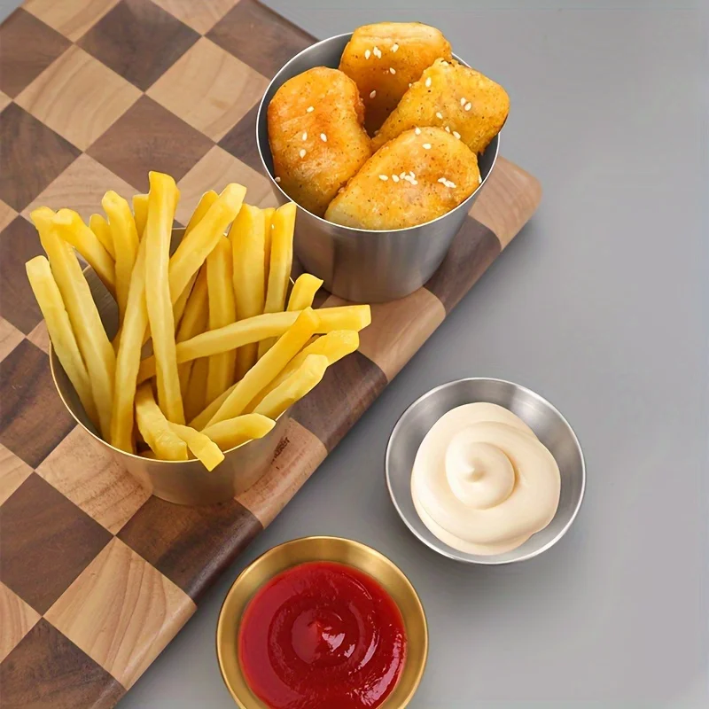 2pcs Small Cake Cup, Sauce Cups, Ramekin Dipping Sauce Cup, Commercial Grade Individual Round Condiment Cups (1.5 Oz.)