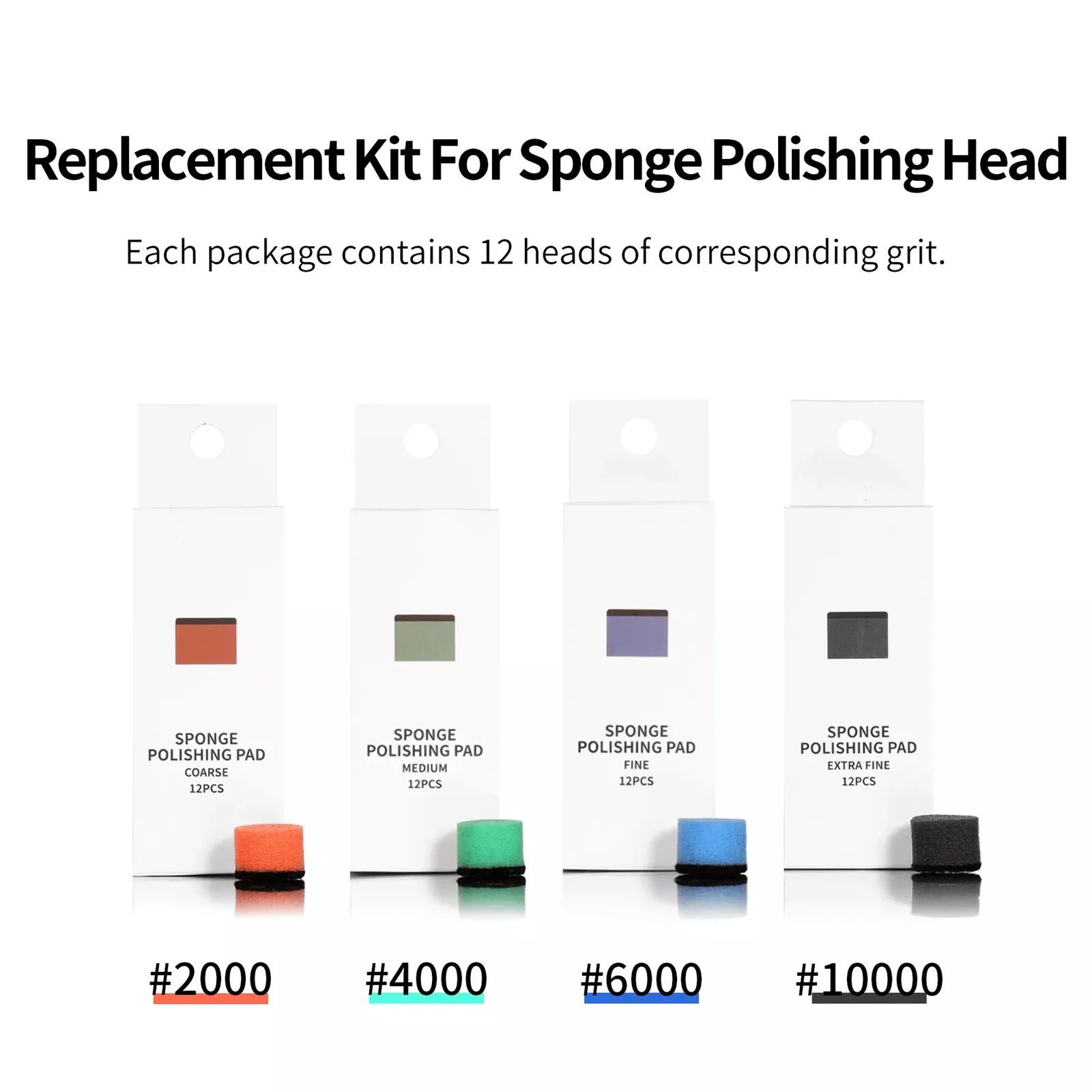 DSPIAE #2000~#10000 Sponge Polishing Pad for Model Polishing