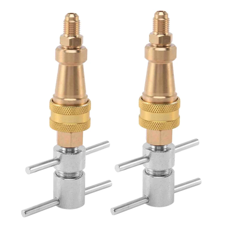 

2X Tools High Pressure Washer 1/4 Inch FNPT Refrigerator Quick Coupling Brass Washer Quick Connect Plug