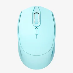 Wireless Noiseless USB Mouse with Portable Design (Blue)