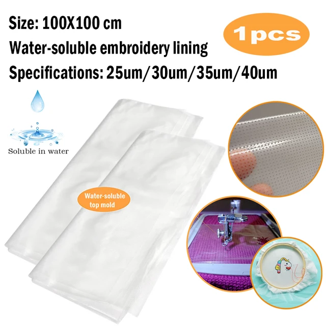 water soluble embroidery backing, water soluble embroidery backing
