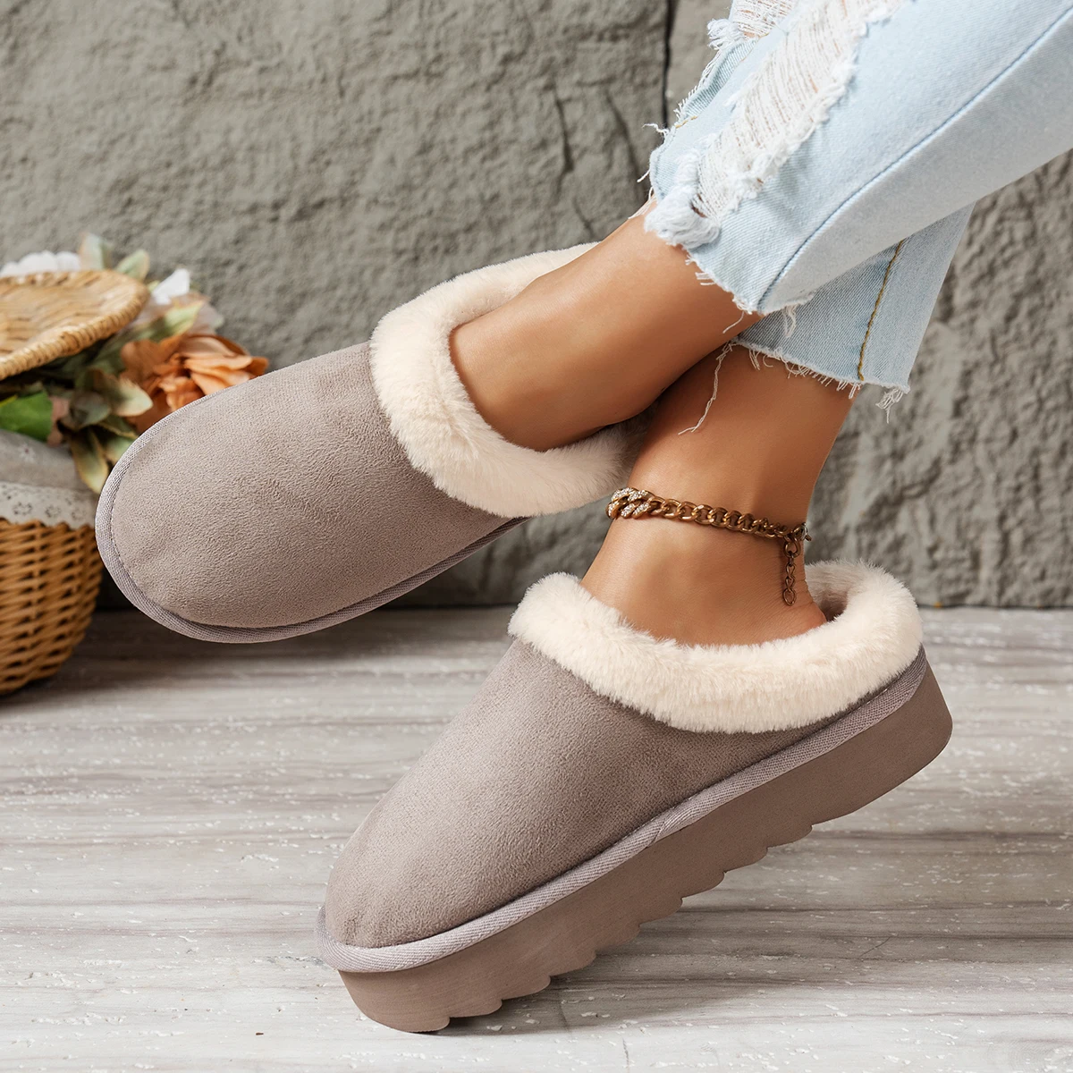 Women's Fluffy Slippers Canada | EvaCozy™ Warm Winter Shoes