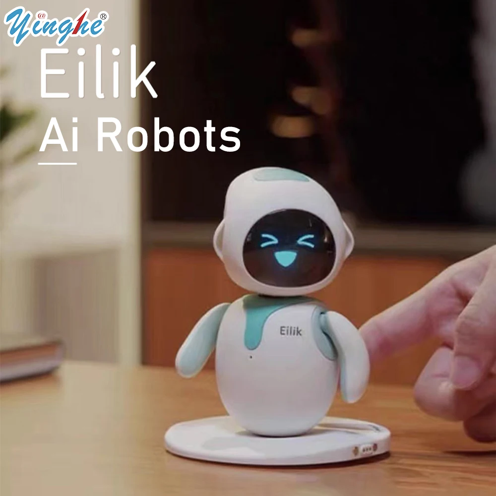 Eilik Smart Robot Intelligent Ai Robot Interattivo Emo Accompagna La Voce Spagnola Giocattoli Elettronici Per Bambini Mini Desktop Emo Smart Robot