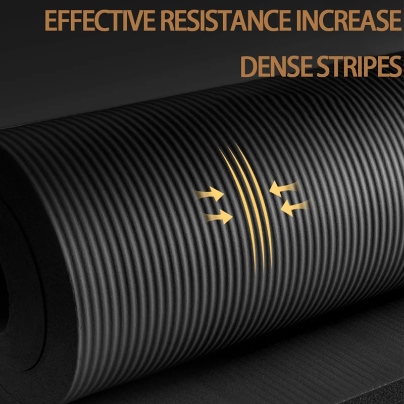 Yoga Mat Longer Thicken Non-Slip Men's Fitness Mat High Density Exercise Yoga Mats for Gym Home