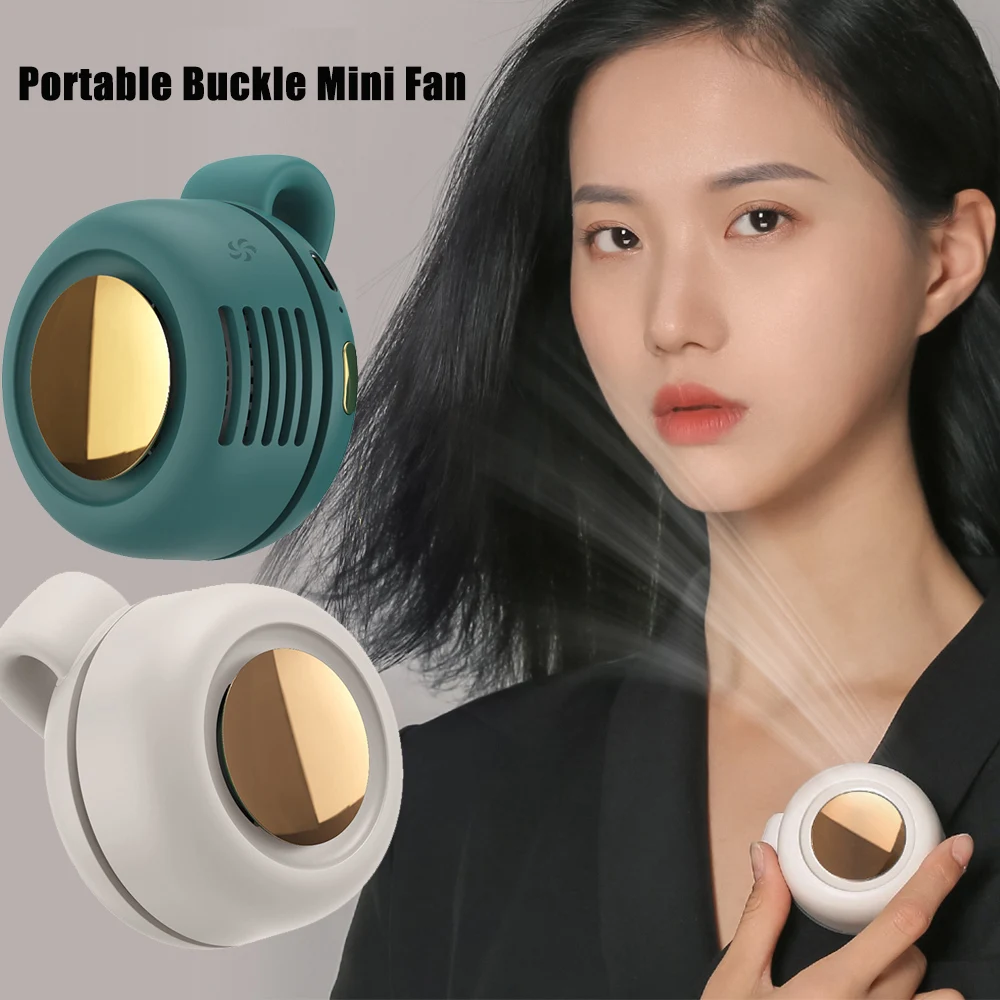 USBRechargeablePortableMiniFanHandsFreeNeckFanAirCooler