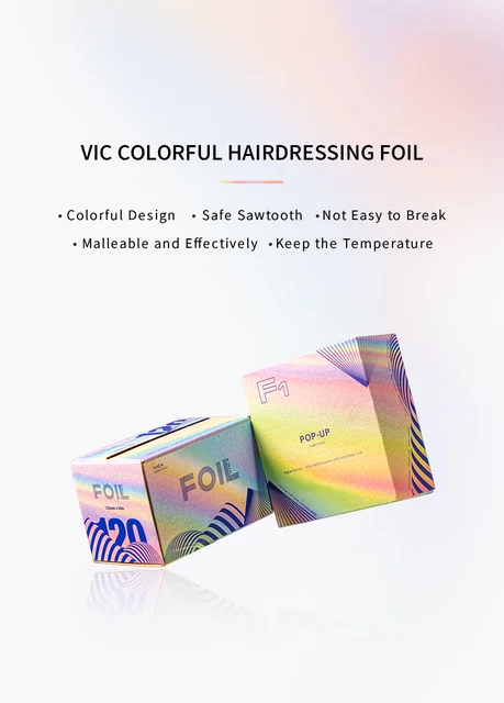EXCEART 1 Roll salon hair Aluminum foil Hair Coloring Foil Highlighting  foil paper Highlighting Hair Foils foil highlight hair color paper