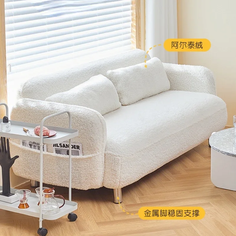 Nordic Fabric Sofa Living Room Simple Modern Net Red Light Luxury Chair Small Apartment Double Corduroy