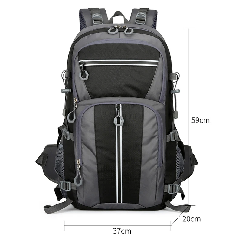 Waterproof Outdoor Backpack Travel Large Capacity Rucksack Camping Climb Hiking Bag Multi-Functional Reflective Bag