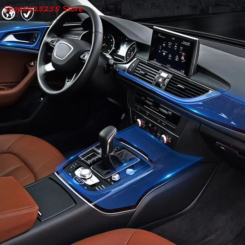 

Прозрачное менбрано с центральным контроллером навигации для Audi A5 S6 2012 2015 2017 2018, невидимая прозрачная защитная пленка