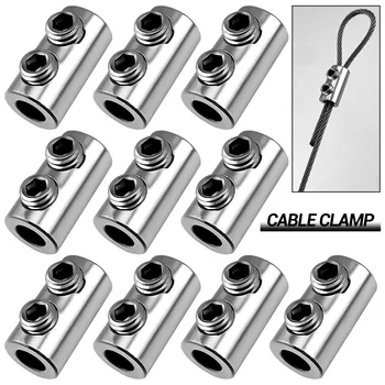 5/10/20/50/100pcs 1.5/2/3 มม.เชือกลวดเหล็กสาย CLAMP โลหะทองแดงคลิปสแตนเลสสลิงเครื่องมืออุปกรณ์ยึด 1