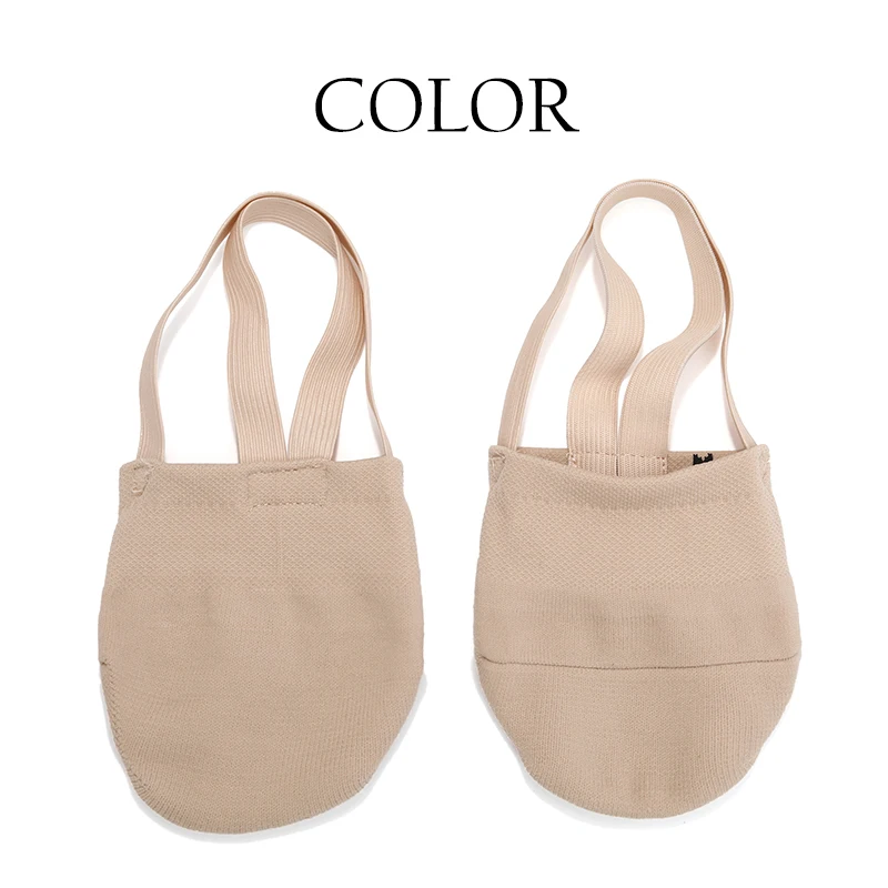 Girls Rhythmic Gymnastics Shoes Ballet Dance Shoes Half-palm Shoes Women's Children's Suede Half Foot Toe Shoes Belly Dance Shoe 5