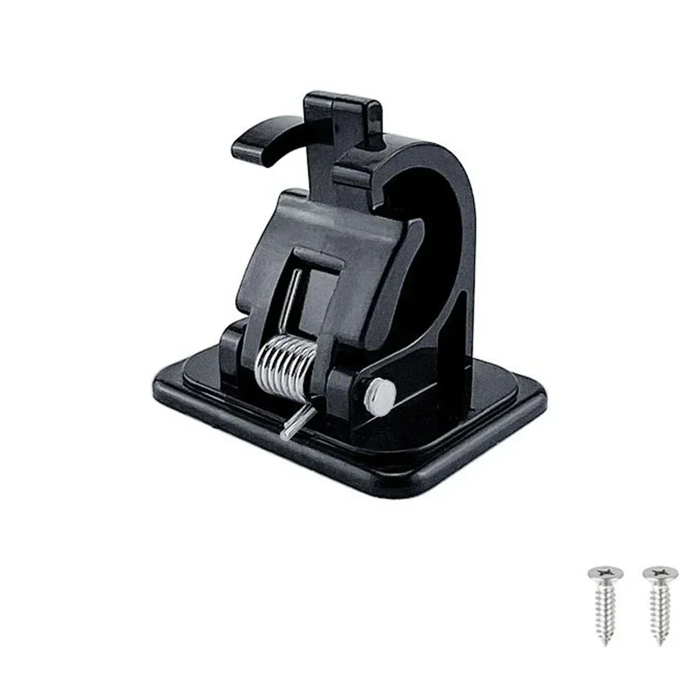 Fishing Accessories Fishing Rod Holder ABS Plastic Fishing Rod Rack Holder Wall Mounted Fishing Pole Clamp Rods Clips Adhesive Wall Curtain Fixed Clip Rack Hook