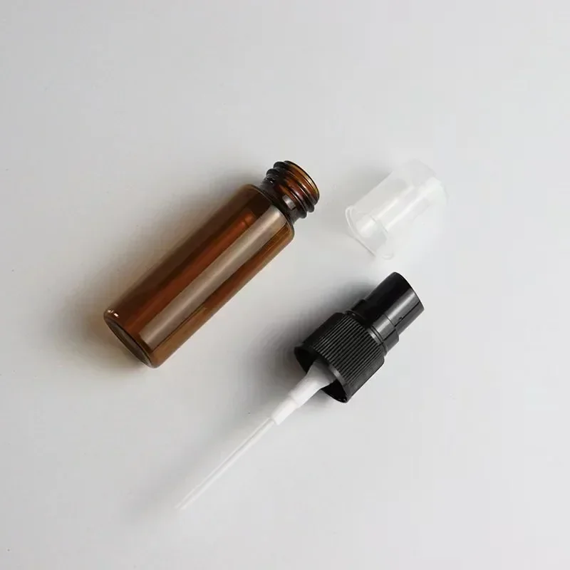 50pcs 3ml 5ml 10ml Glass Perfume Bottle kit Atomizer Container Glass Spray Bottles for Essential Oils Empty Amber clear Bottle 3