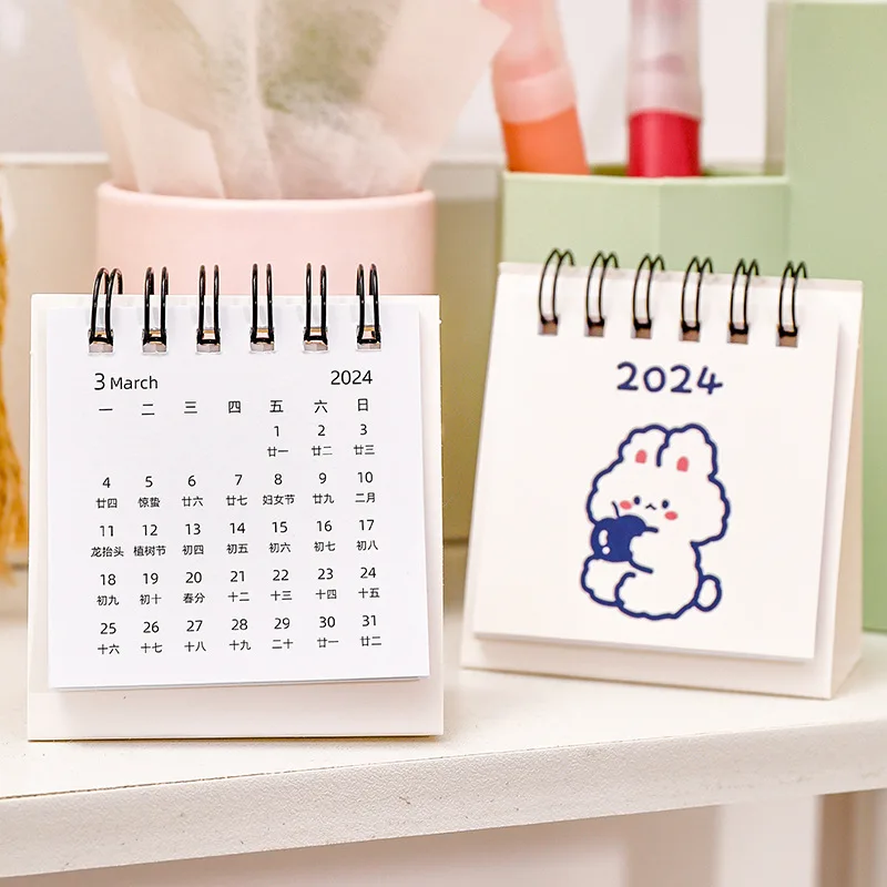 Cute Cartoon Desk Calendar for Office Desktop