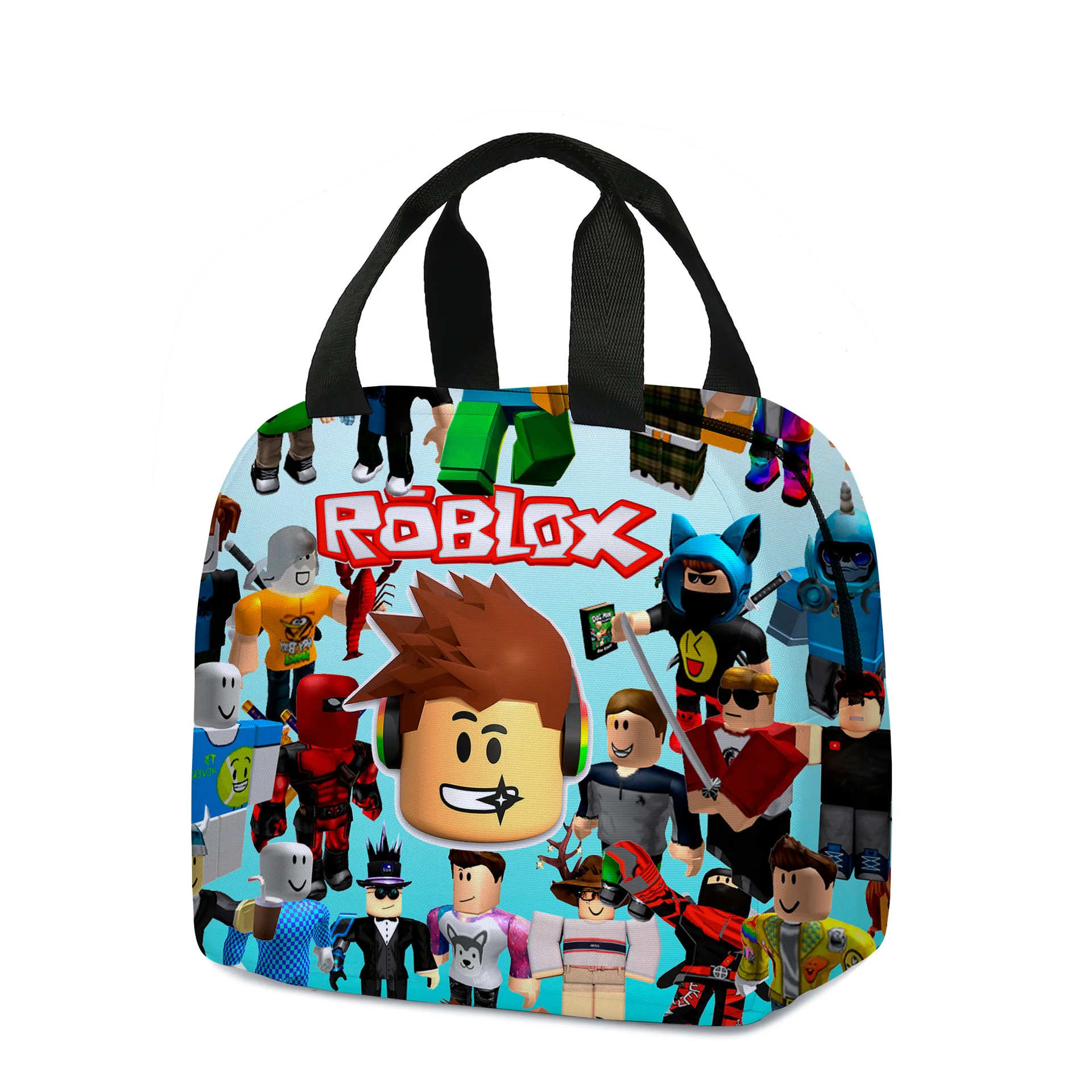 

Детская сумка Roblox для ланча для учеников начальной школы, сумка для ланча, «сделай сам», ледяной карандаш, реальный подарок для девочек на день рождения