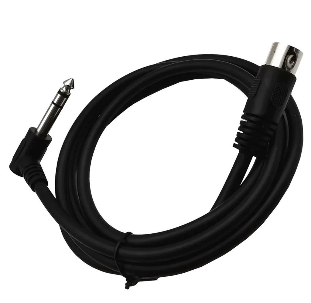 1.5m/20cm 90도 직각 MIDI Din 5핀 수컷에서 모노프라이스 6.35mm (1/4 인치) 수컷 TRSE 오디오 믹서 스테레오 오디오 케이블