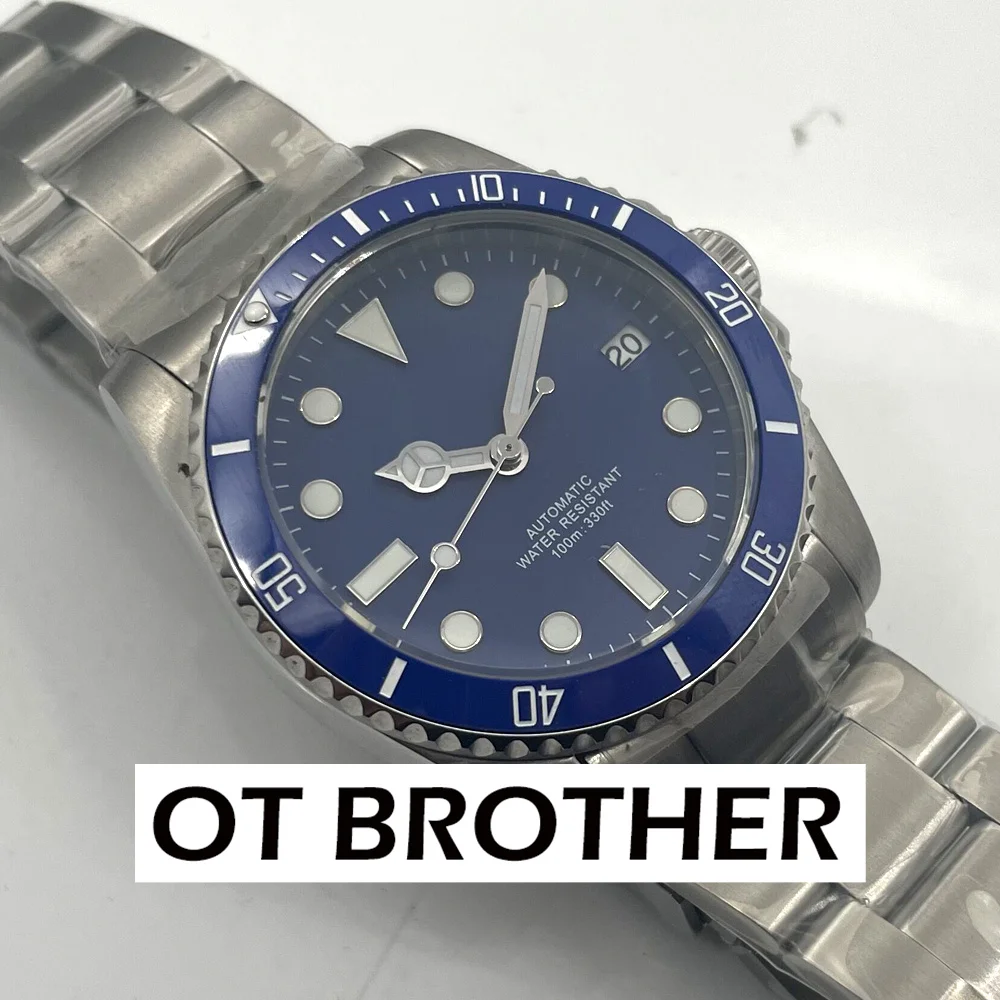 36mm Stainless Steel Sub Watch NH35 Movement 100meters Waterproof Sapphire Crystal Ceramic Bezel Automatic mechanical Watch