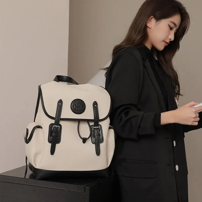 New Women Canvas Large Capacity Travel Backpack Tote Bag For Women 2023 Lightweight Commuter Backpack