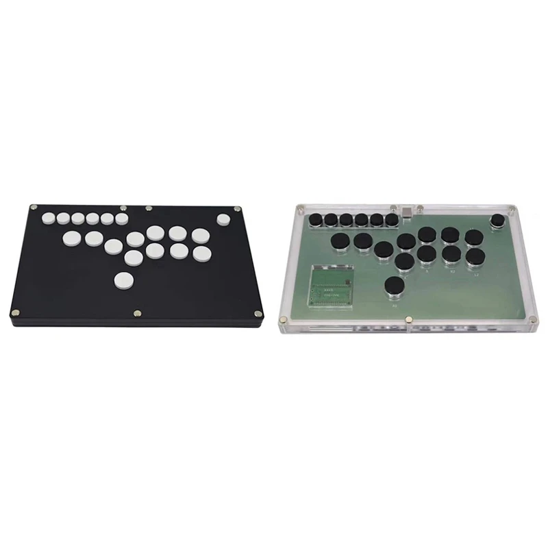 

DIY Ultra-Thin All Buttons Hitbox Arcade Joystick Fight Stick Game Controller For PS4/PS5/PC/ USB Hot-Swap Cherry MX