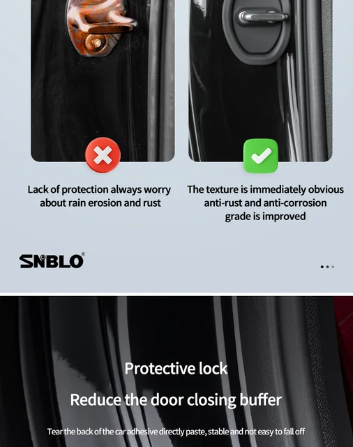 Car Door Lock Cover Decoration Accessories Interior Case Styling Protective Lock