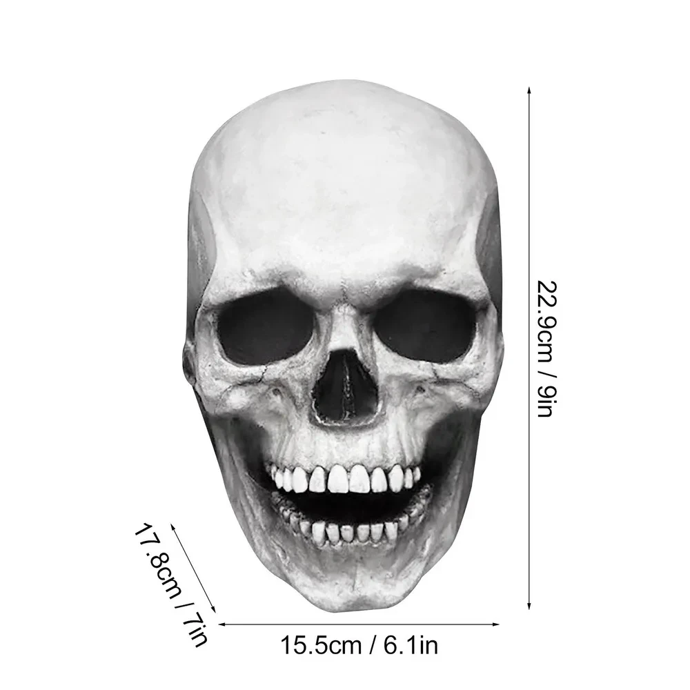 Halloween Mask Party Masks Horror Mask Movable Jaw Full Head Skull Mask for Party Decor