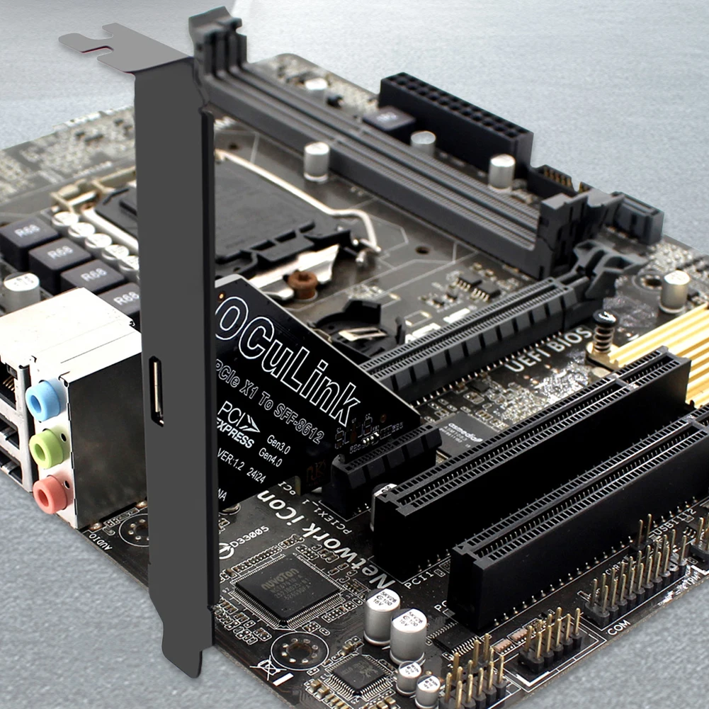 PCIe To SFF 8611 and 8612 Adapter Card Supports PCIe 4.0 for SFF U2 SSD and Compatible with Windows Linux OS
