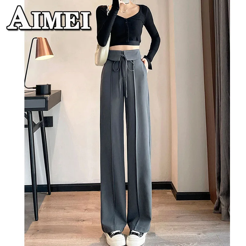 

Vintage 2023 Baggy Western High Waist High Waist Wide Leg Casual Jogging Trousers Y2K Streetwear Korean Style Clothing Women