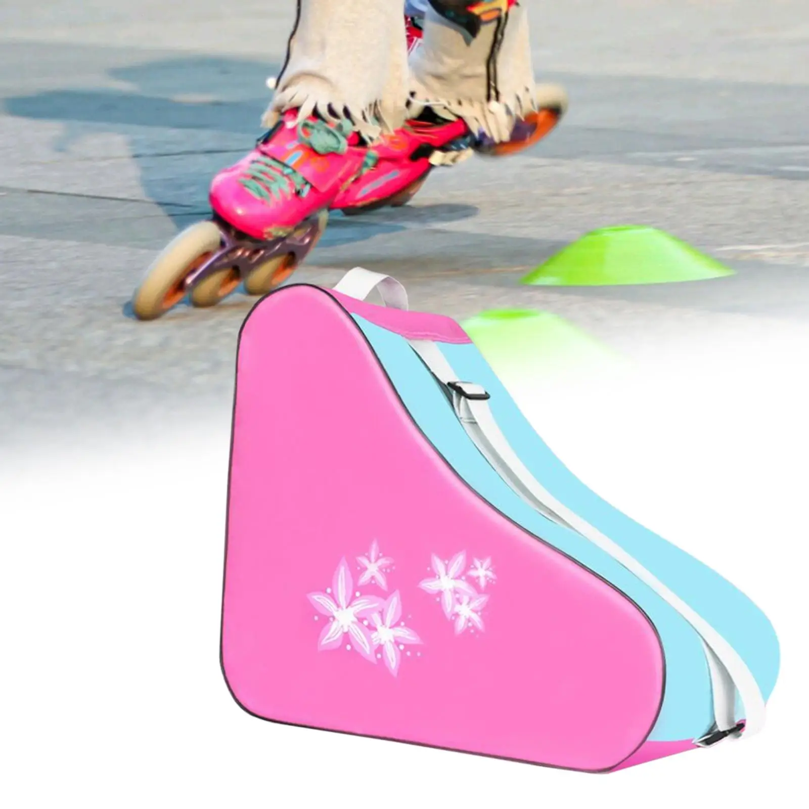 

Roller Skate Bag Pouch Portable Skating Shoes Storage Bag for Ice Hockey Skates Quad Skates Outdoor Sports Figure Skates Winter
