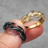 Thorn Crown Retro Stainless Steel Men Rings Punk New In For Male Women Fashion Jewelry Creativity Gift Wholesale Dropshiping 1