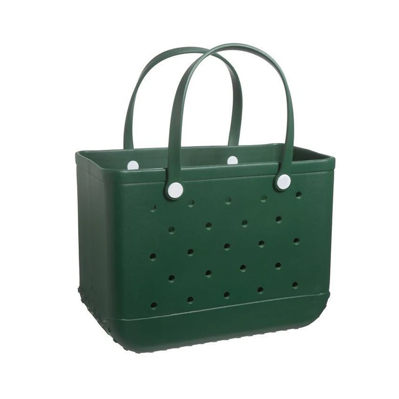 

Summer Handbags High-quality New Fashion Solid Color Eva Basket High-capacity Womens Swim Beach Handbag 2023 Valise