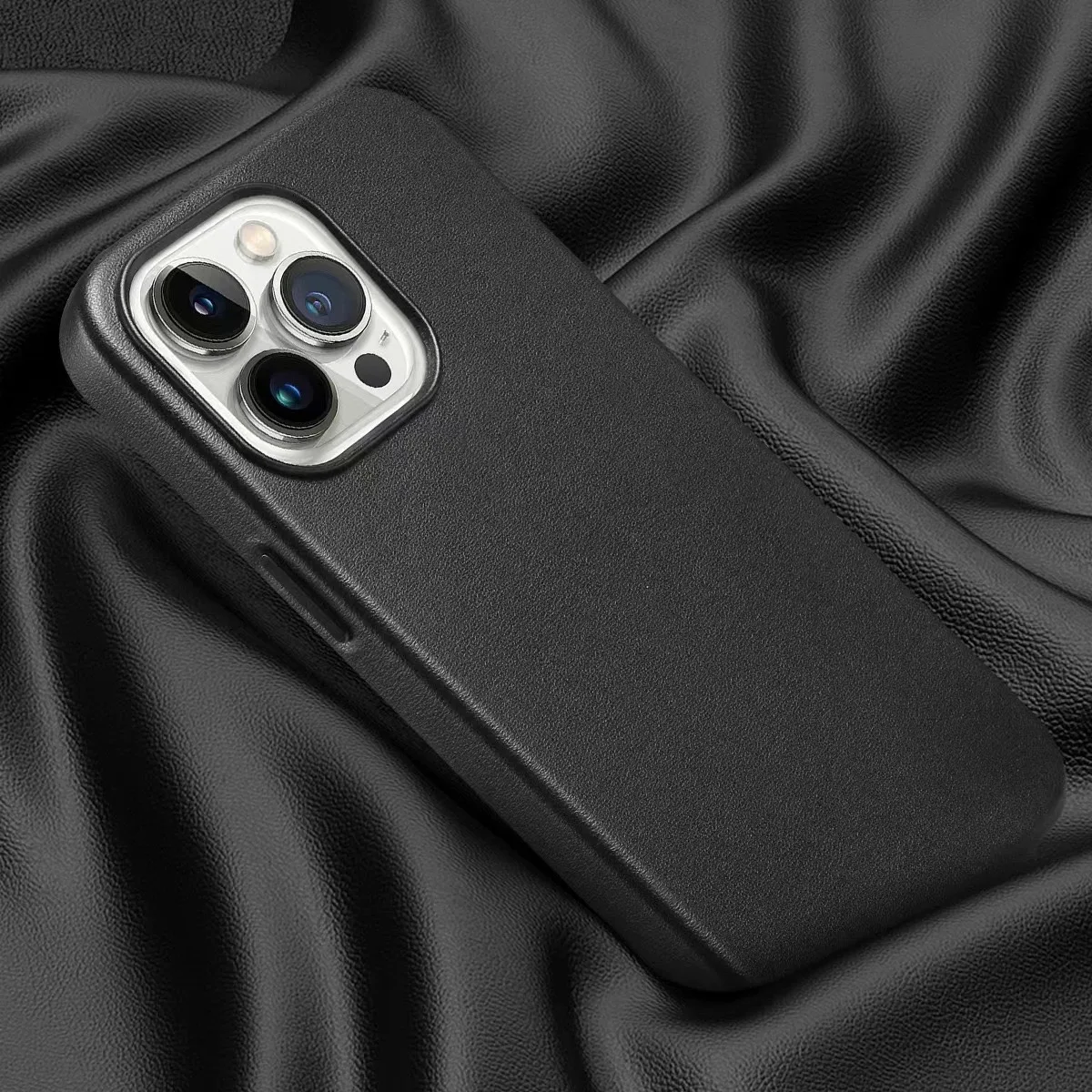 아이폰 17 프로 맥스 16 13 12 14 15 프로 맥스 에어 가죽 공식 정품 마그네틱 무선 충전 케이스 (MagSafe 호환)