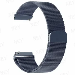 Elegant Milanese Loop Metal Bracelet Watch Strap for 22MM watch band (Space Gray 21)