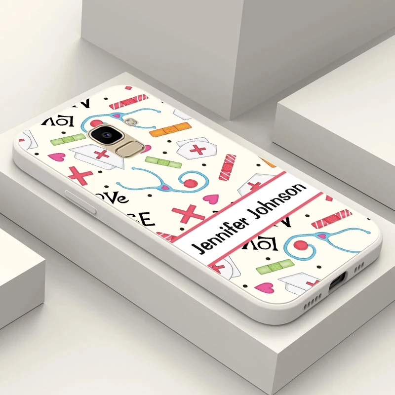 Custodia Per Samsung Galaxy J2 Core J2 J4 J6 J8 2018 Plus + Cover Per Telefono Soft Silicon Nurse Doctor