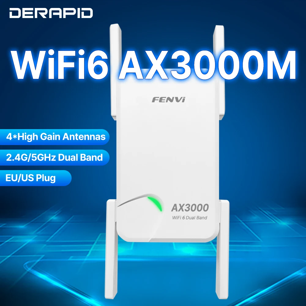 AX3000 WiFi 6 리피터 Roteador Wi-fi 6 신호 부스터 5G 2.4G 802.11ac 기가비트 장거리 WiFi 확장기 증폭기 WPS 간편한 세트