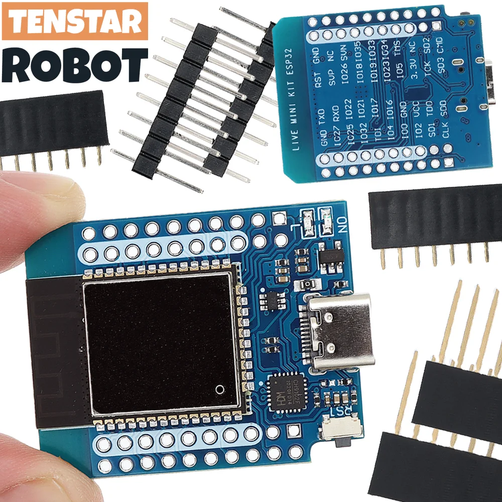 TENSTAR D1 MINI ESP32 Development Board ESP 32, WiFi Bluetooth CH9102 serial chip Internet of Things